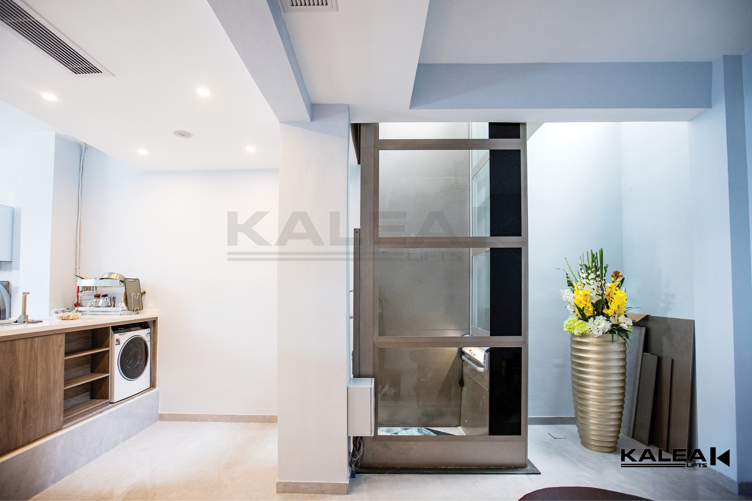 Private Home, Klassic model ,2 Side Glass Shaft